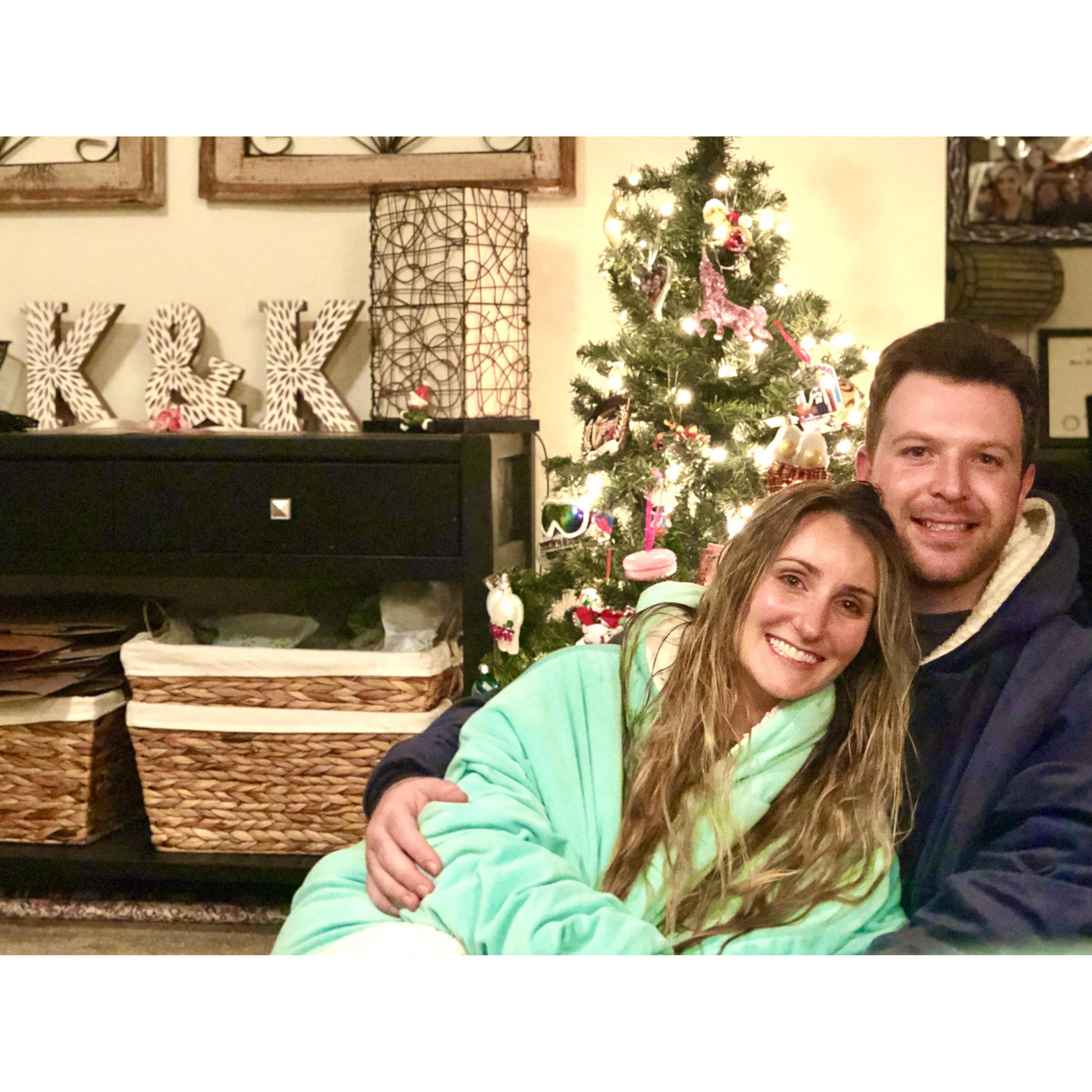 Christmas Eve in our onesies 2018