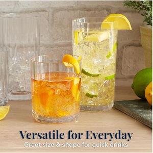 Acrylic Faceted Clear Plastic Reusable Drinking Glasses