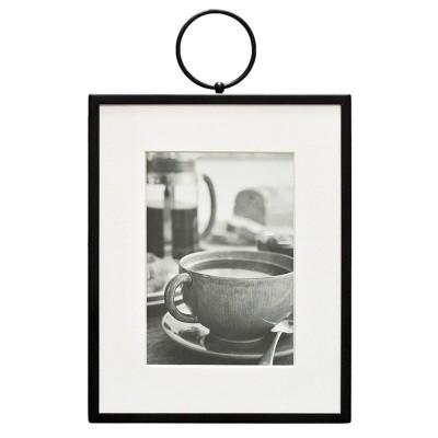 11"X4" Matted To 8"X10" Thin Metal With Ring Frame Black - Threshold™