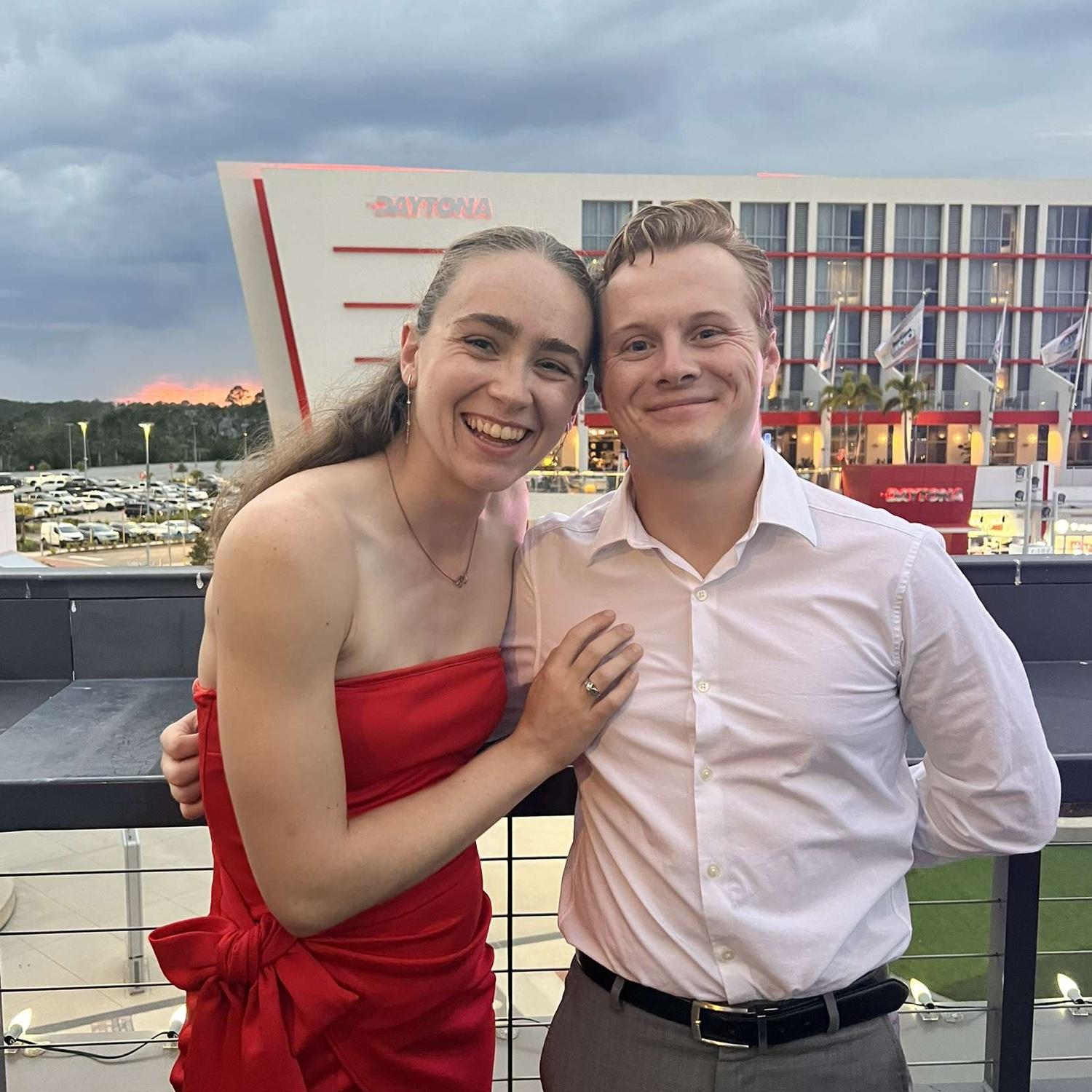 Kristen and Sean at Tri Sigma Formal! Kristen had a race in the morning, then got ready for formal in the evening...nothing out of the usual for her though!