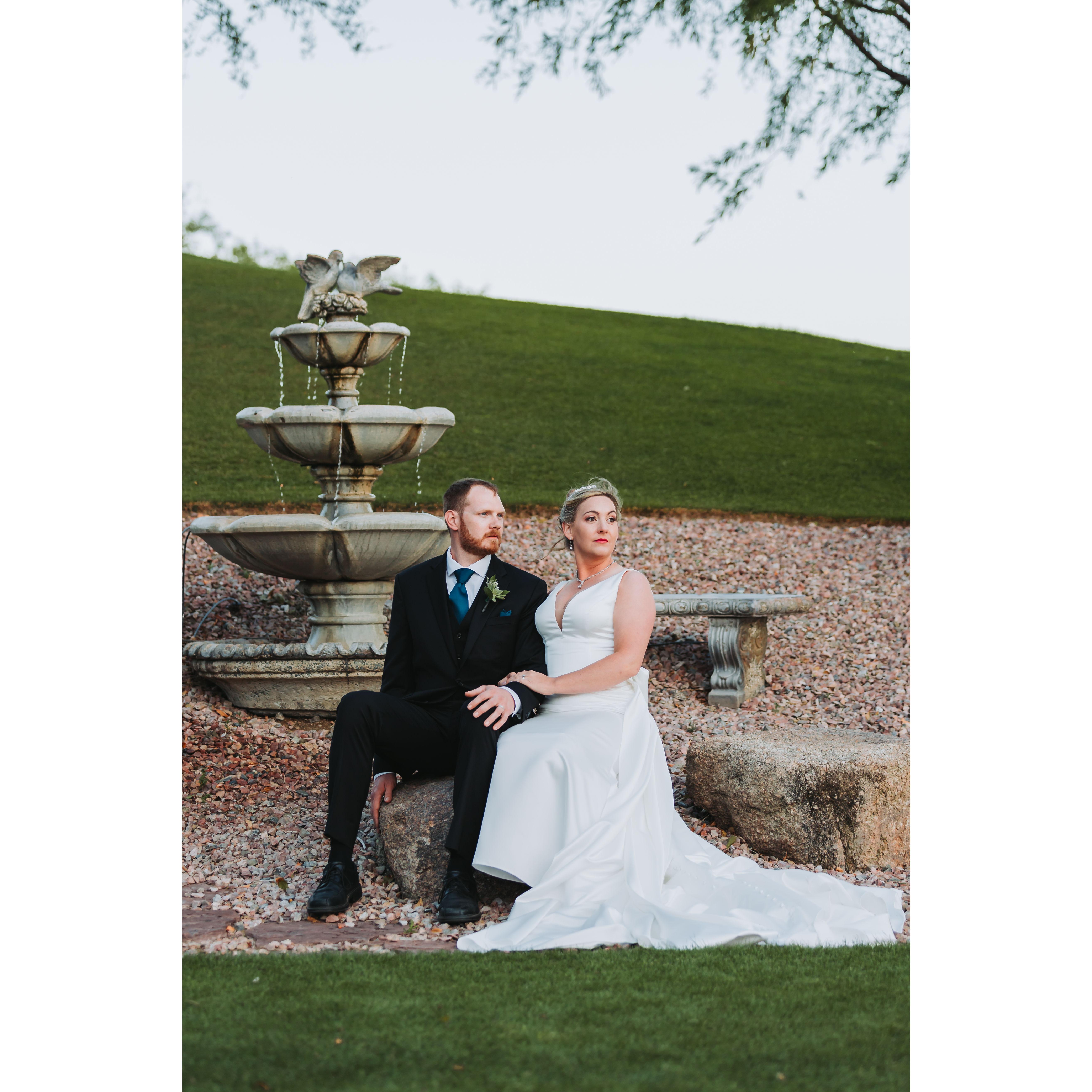 A little serious pose for a serioulsy happy day