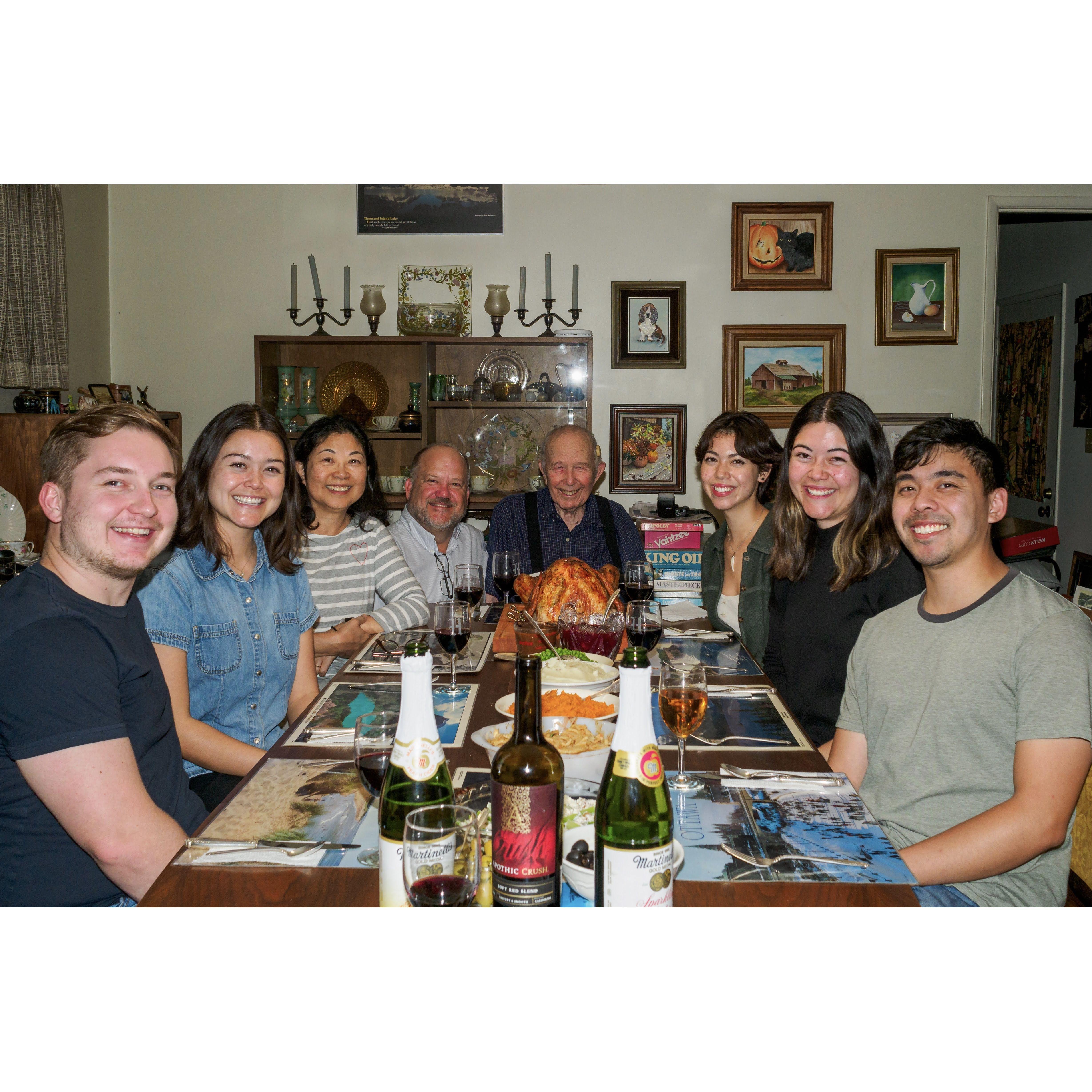 Last Thanksgiving at Grandpa's with a full house