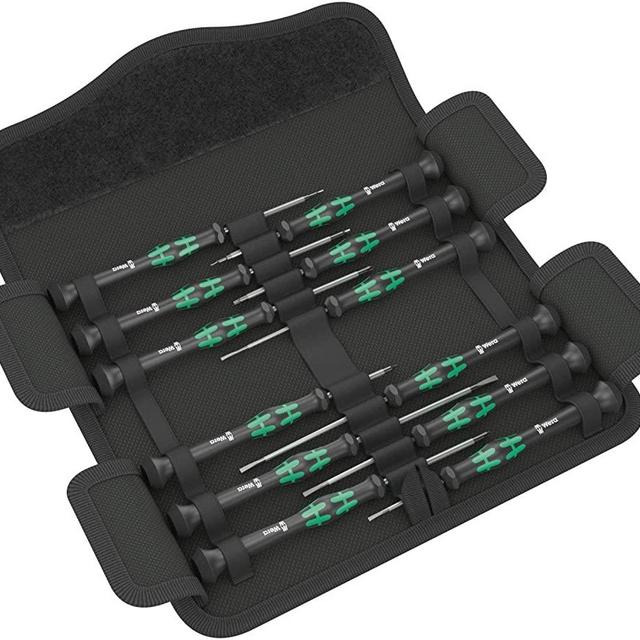 Wera Kraftform Micro Screwdriver Set 12: 5 Slot 2 Ph 3 Hex 2 TX