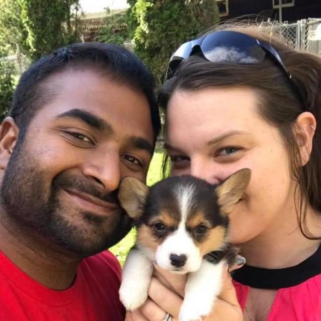 When we first met our little girl Roxy.