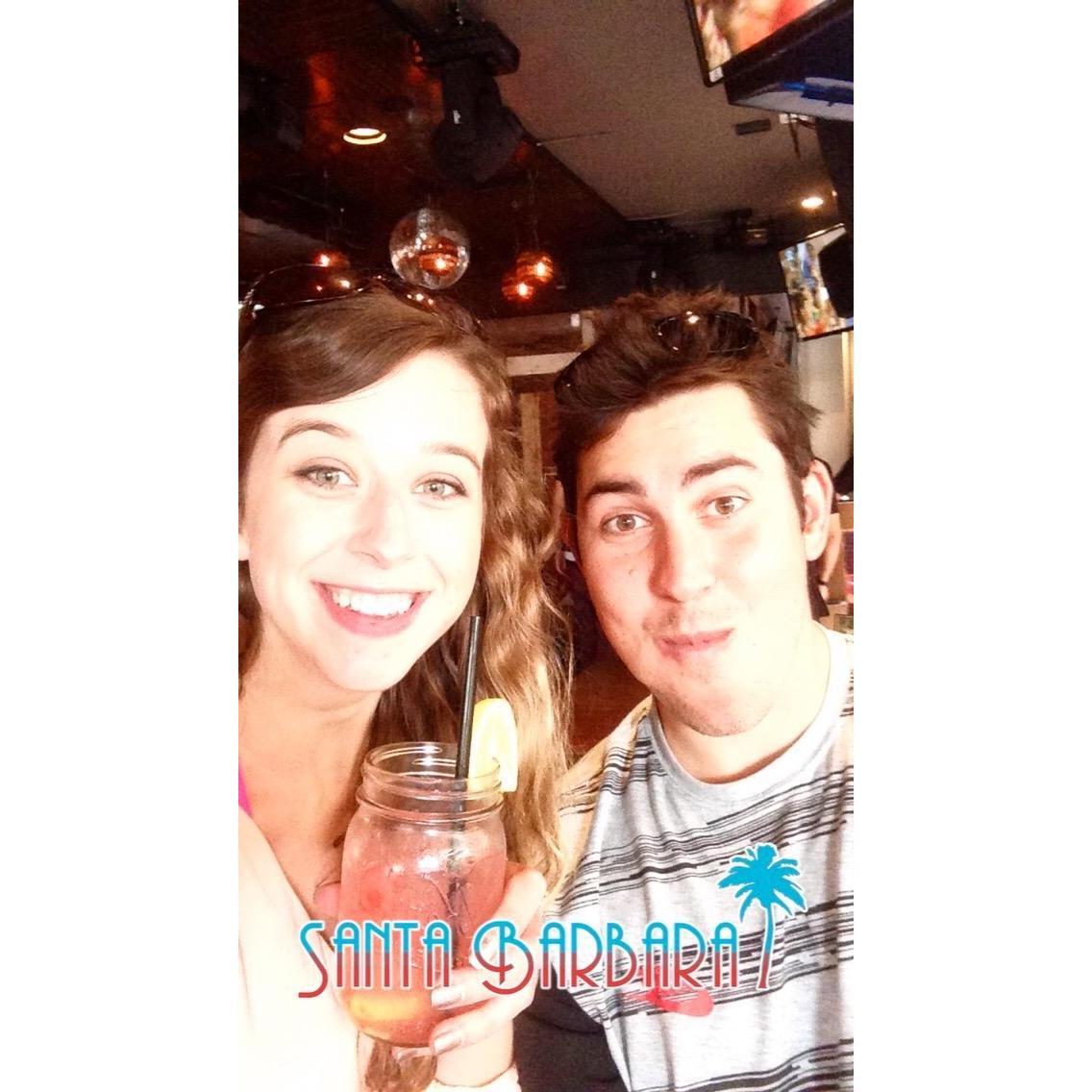 Our first photo together: Santa Barbara, CA (June 4, 2015)