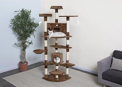 Go Pet Club 80-in Faux Fur Cat Tree & Condo