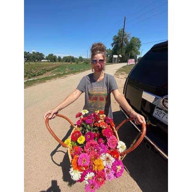 Collecting flowers for our loved ones