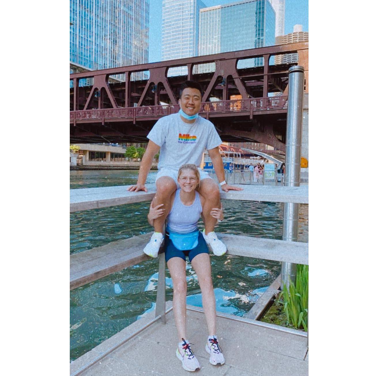 2021 - our daily walk along the Chicago river