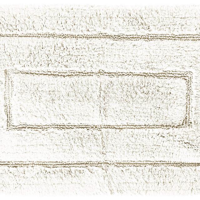 Kassatex 100-Percent Egyptian Cotton Kassa Design Bath Rug, 24 by 40-Inch, Ivory