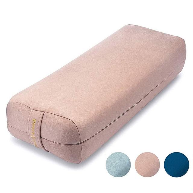 Ajna Yoga Bolster Pillow for Meditation and Support - Rectangular Yoga Cushion - Yoga Accessories from Machine Washable with Carry Handle