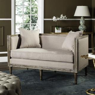 Leandra Linen French Country Settee