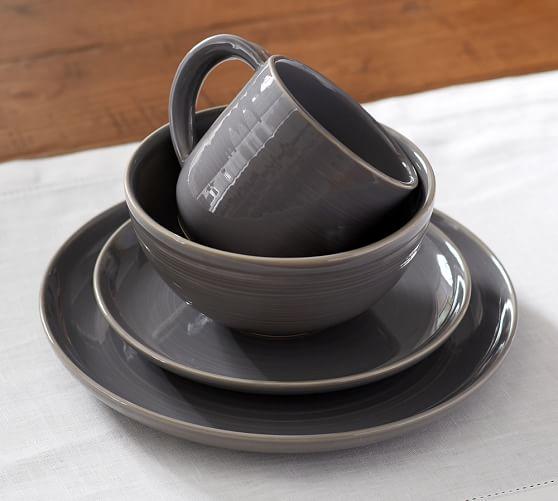 Joshua 16-Piece Dinnerware Set, Gray
