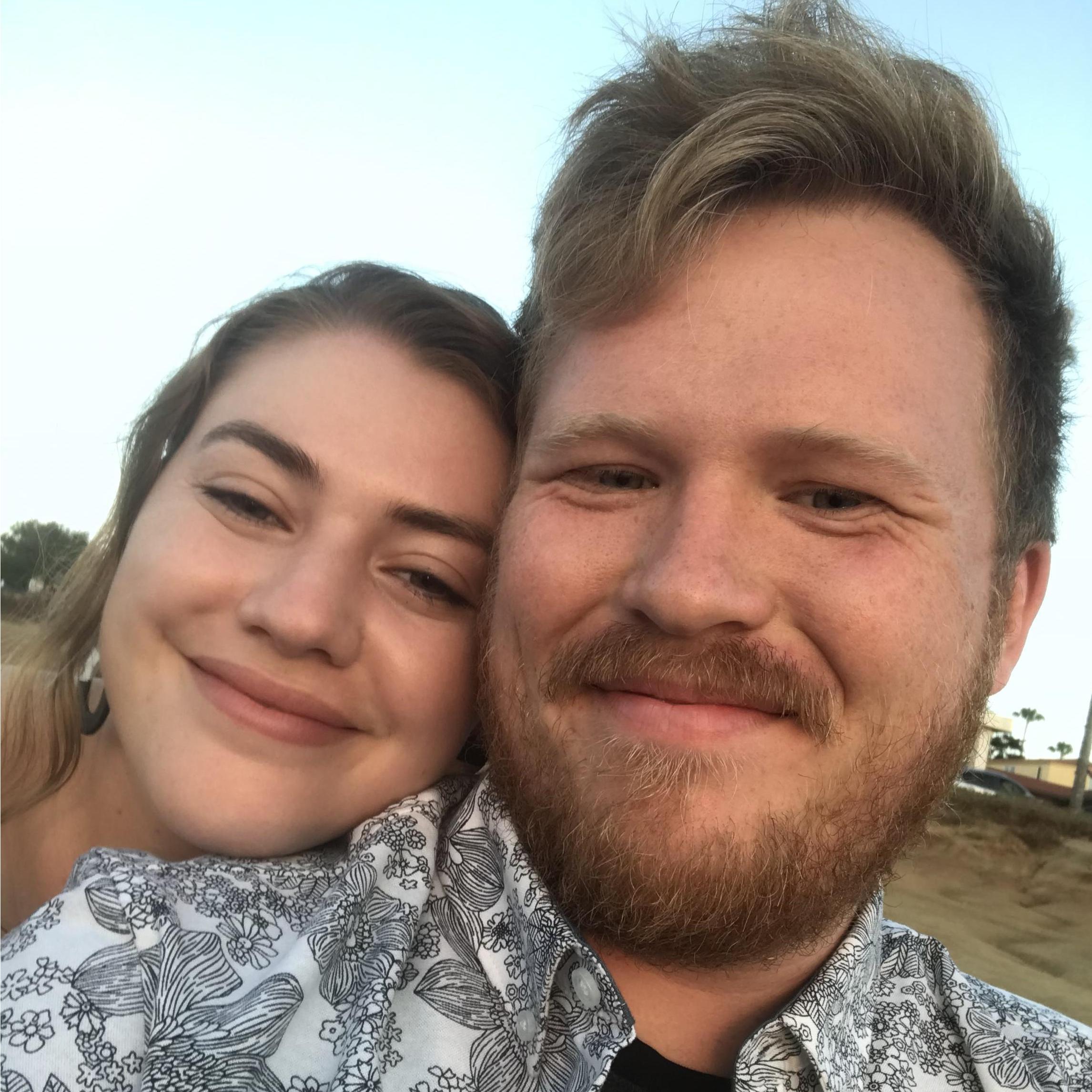 Cameron and Becca following quarantine in San Diego