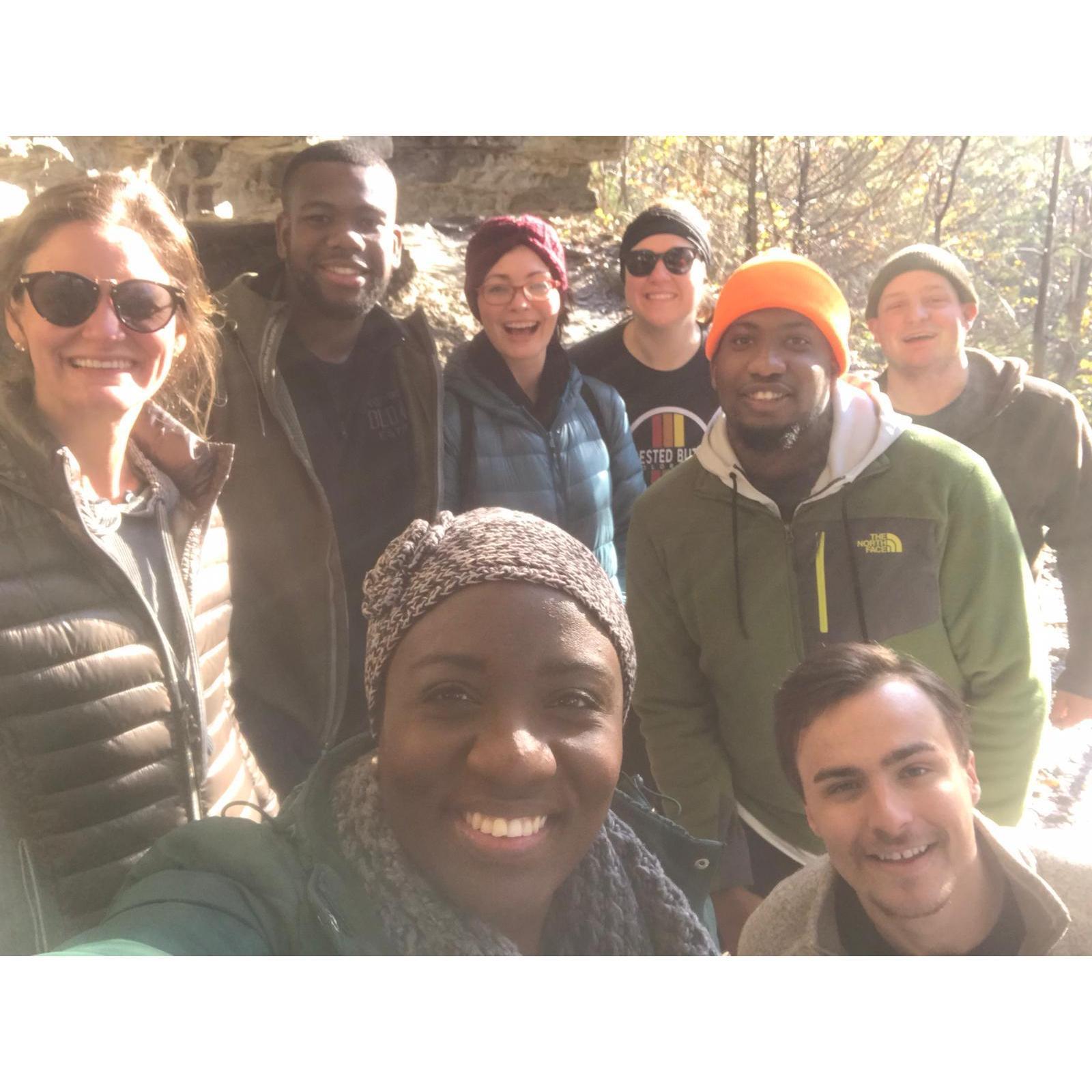 Hiking at Devil's Den