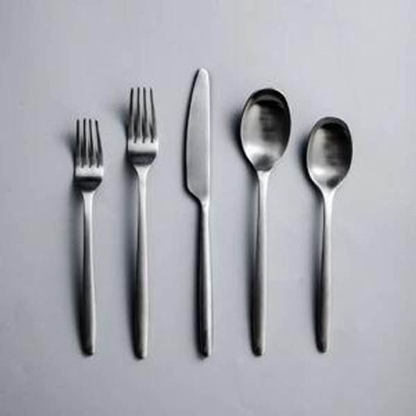 Ava Matte Silver Flatware | JazzUpCo