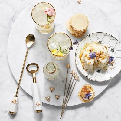 Marble Honeycomb Round Cheese Board