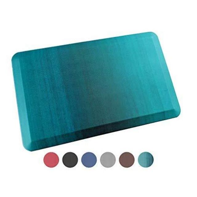 Anti Fatigue Comfort Floor Mat By Sky Mats -Commercial Grade Quality Perfect for Standup Desks, Kitchens, and Garages - Relieves Foot, Knee, and Back Pain (20x32x3/4-Inch, Green Ombré)