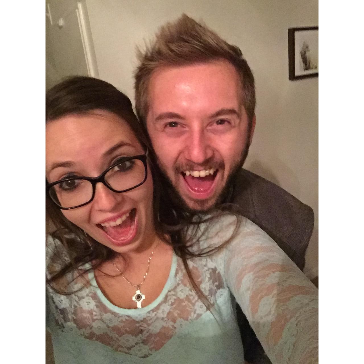 Right before our first “real” date- PT school was keeping us busy