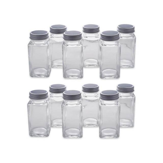 Design Imports 12 Pieces Spice Jar Set with Chalkboard Labels