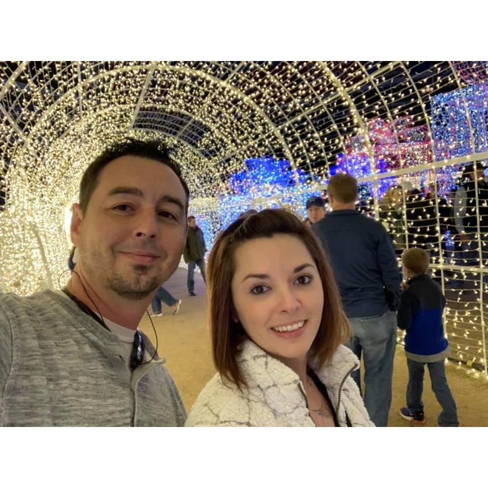 Christmas lights! Christmas is our favorite Holiday