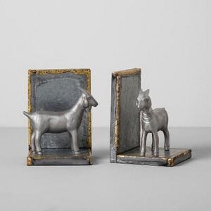 Galvanized Goat Bookends Set of 2 - Hearth & Hand™ with Magnolia