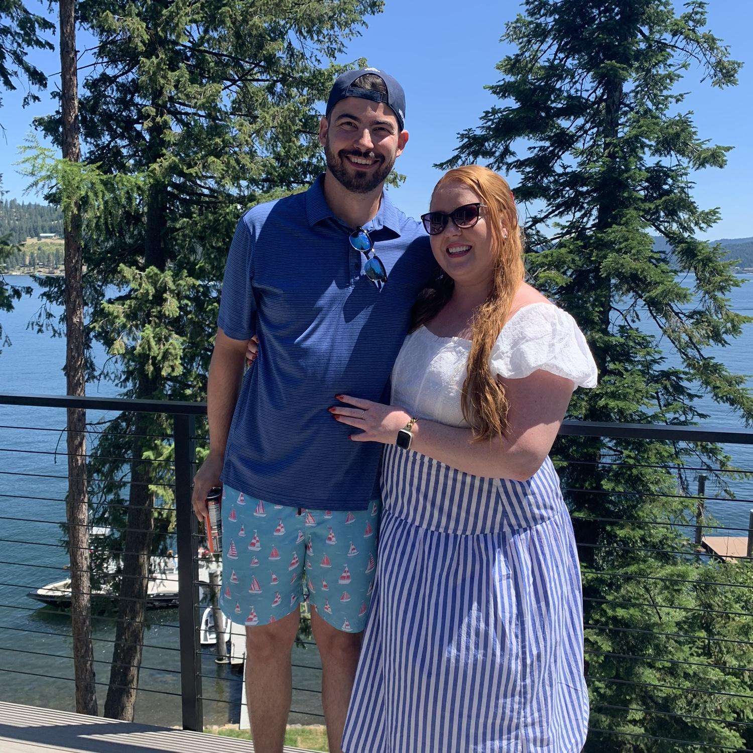Lake Couer d’Alene, Idaho at Alex’s aunt and uncle’s cabin for the Fourth of July