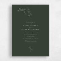 Green Wedding Invitation - Sequoia Classic