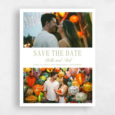 Marsh Green Wedding Save the Date - Roscana Multiphoto