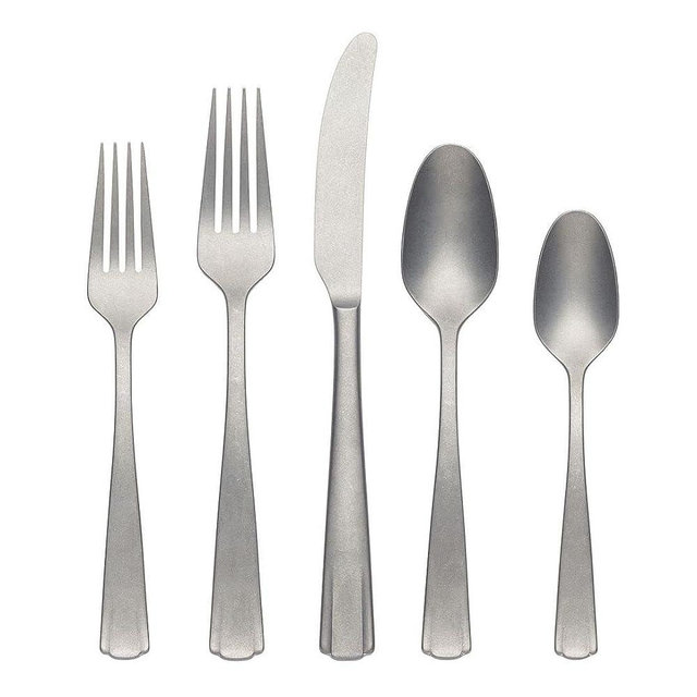 Lenox French Perle Scallop 65-Piece Flatware Set Vintage Finish