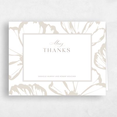White Wedding Thank You - Esme Landscape