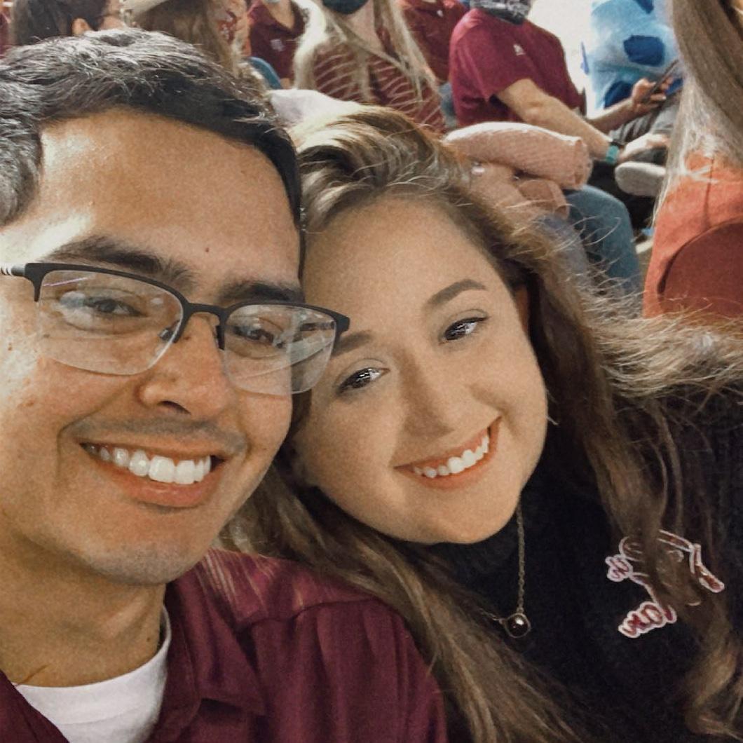 Our first picture together at a Texas A&M football game!