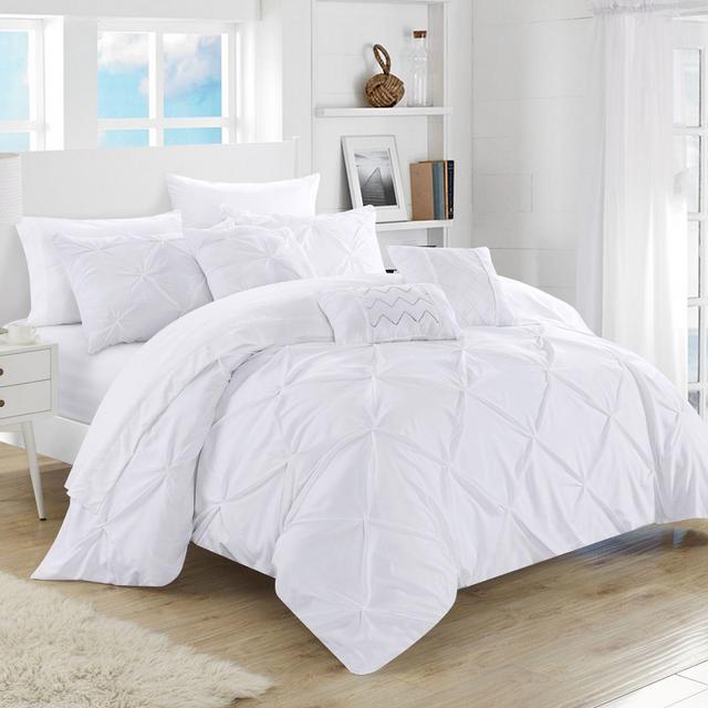 Chic Home Salvatore 10-Piece King Comforter Set in White