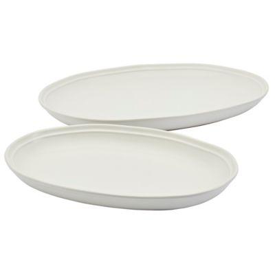 Bee & Willow™ Bristol 2-Piece Oval Platter Set in Coconut Milk