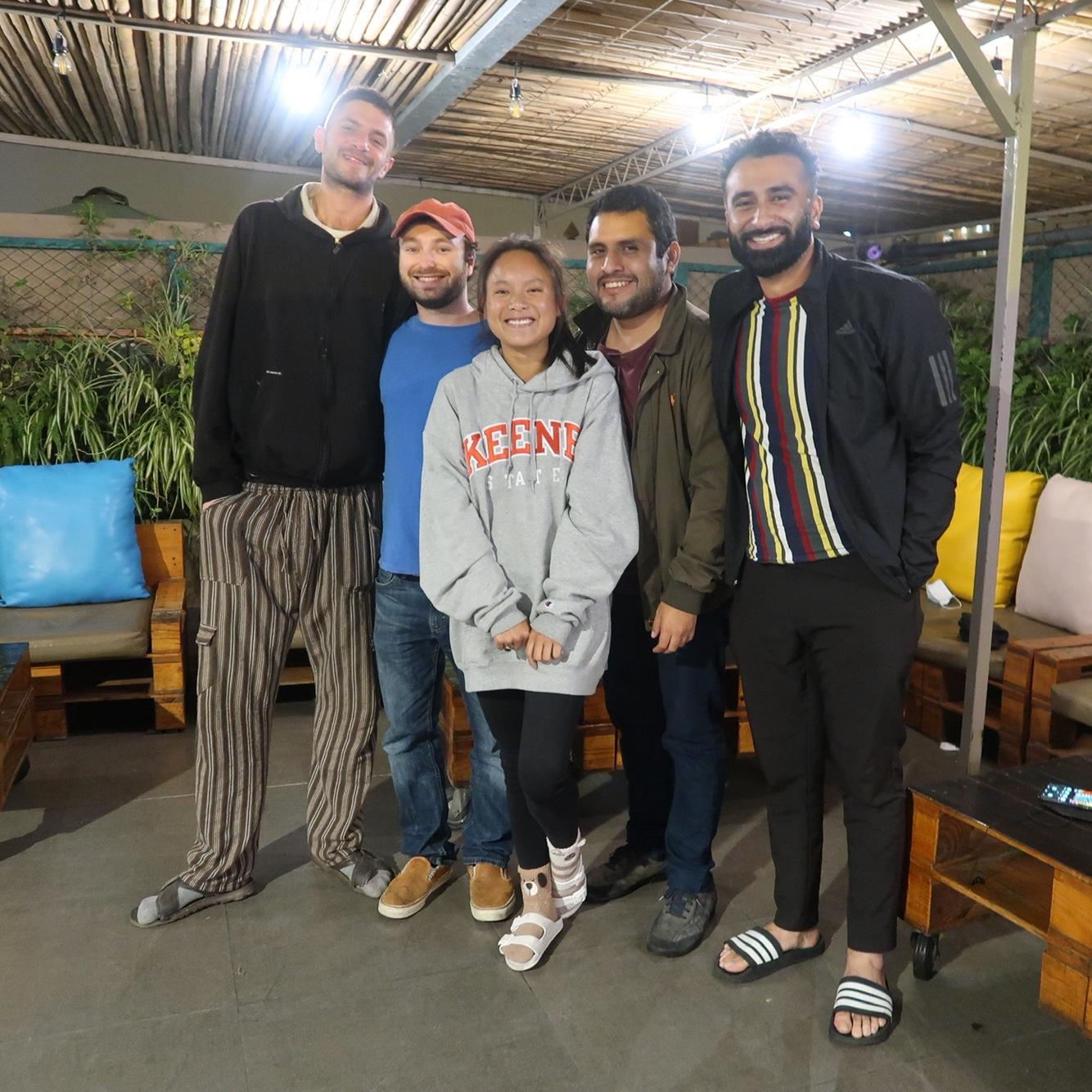 First hostel we stayed in and first friends we made in the hostel