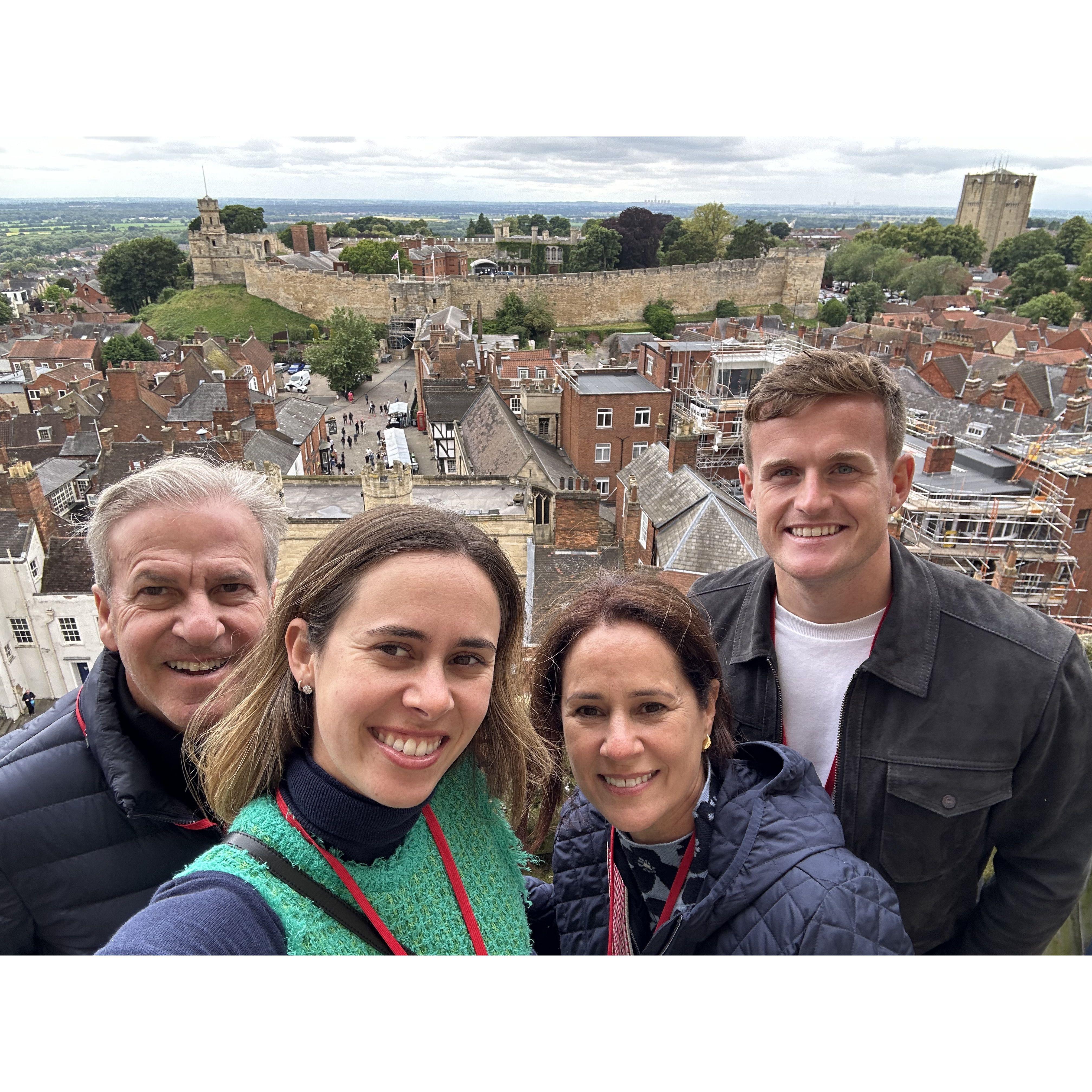 Emily's parents visit Lincoln
