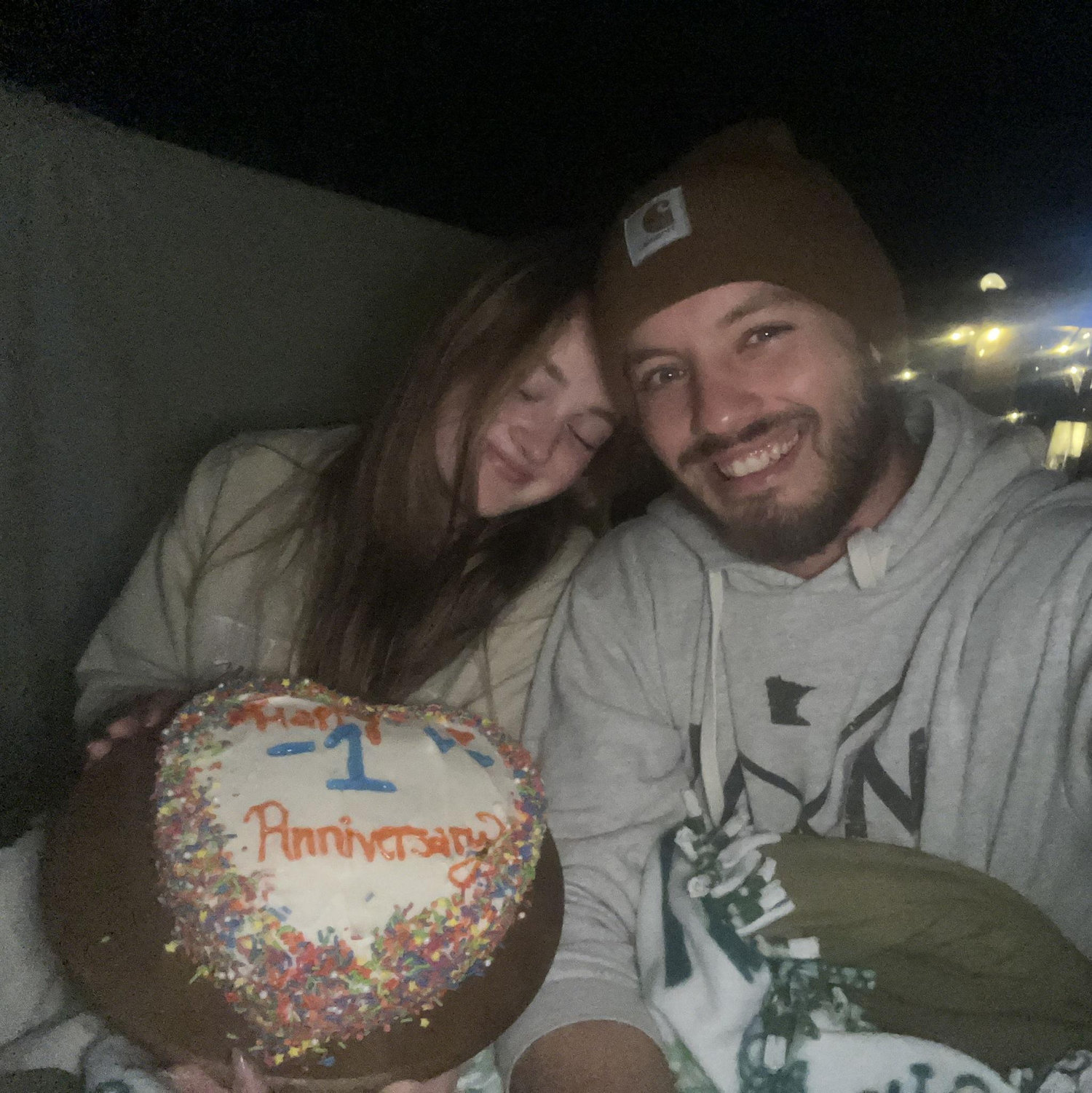 We got to celebrate our wedding anniversary one year early!