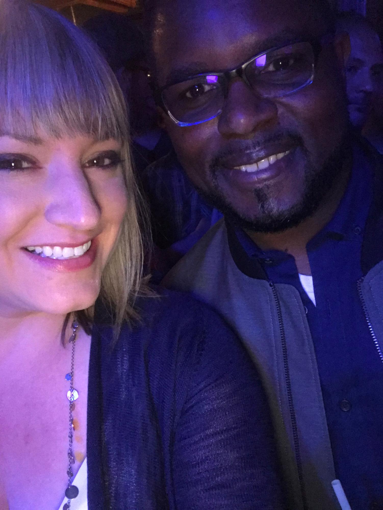 Dancing the night away, watching Clinton Fearon and The Boogie Brown Band.