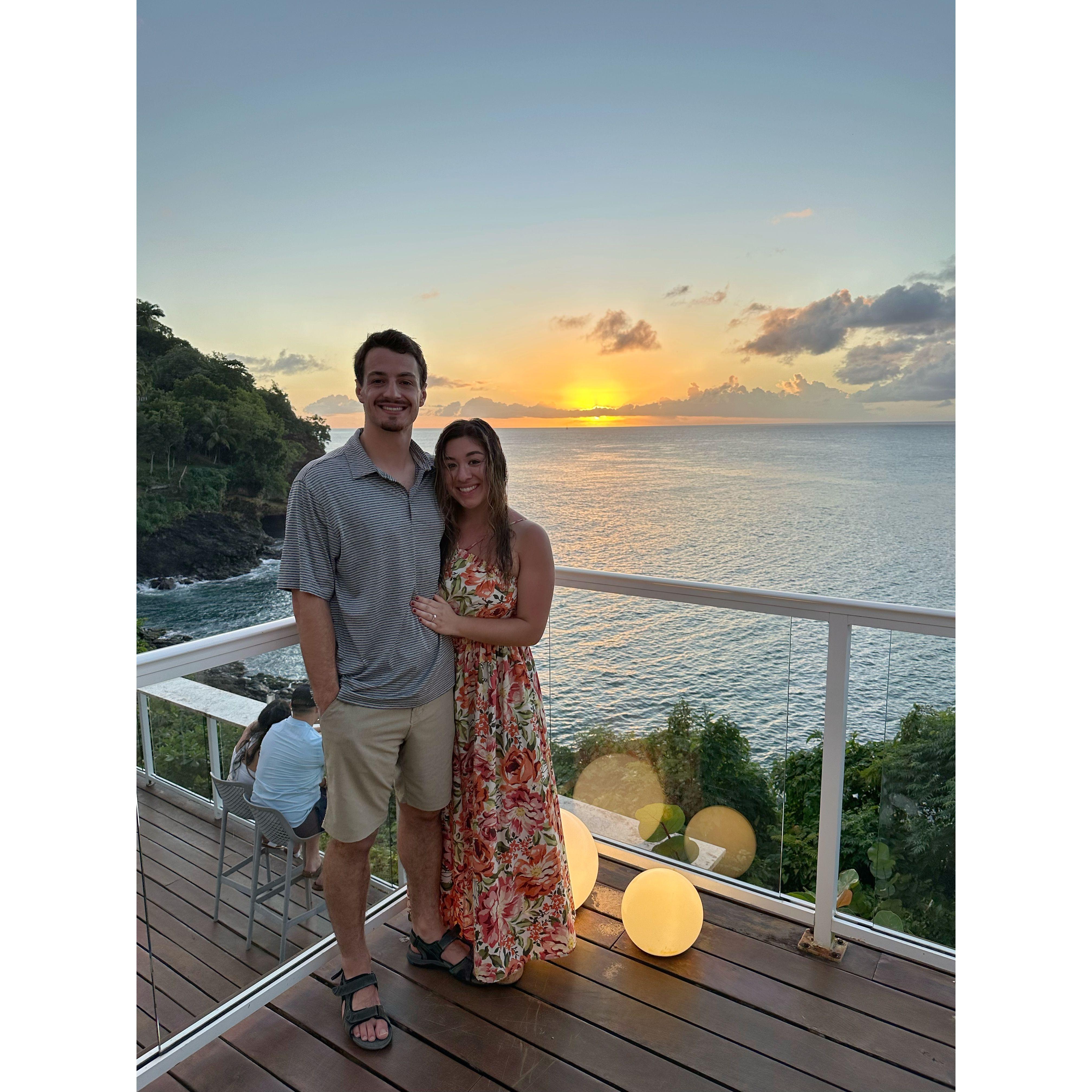 The view from our gorgeous resort, Sandals Regency La Toc!