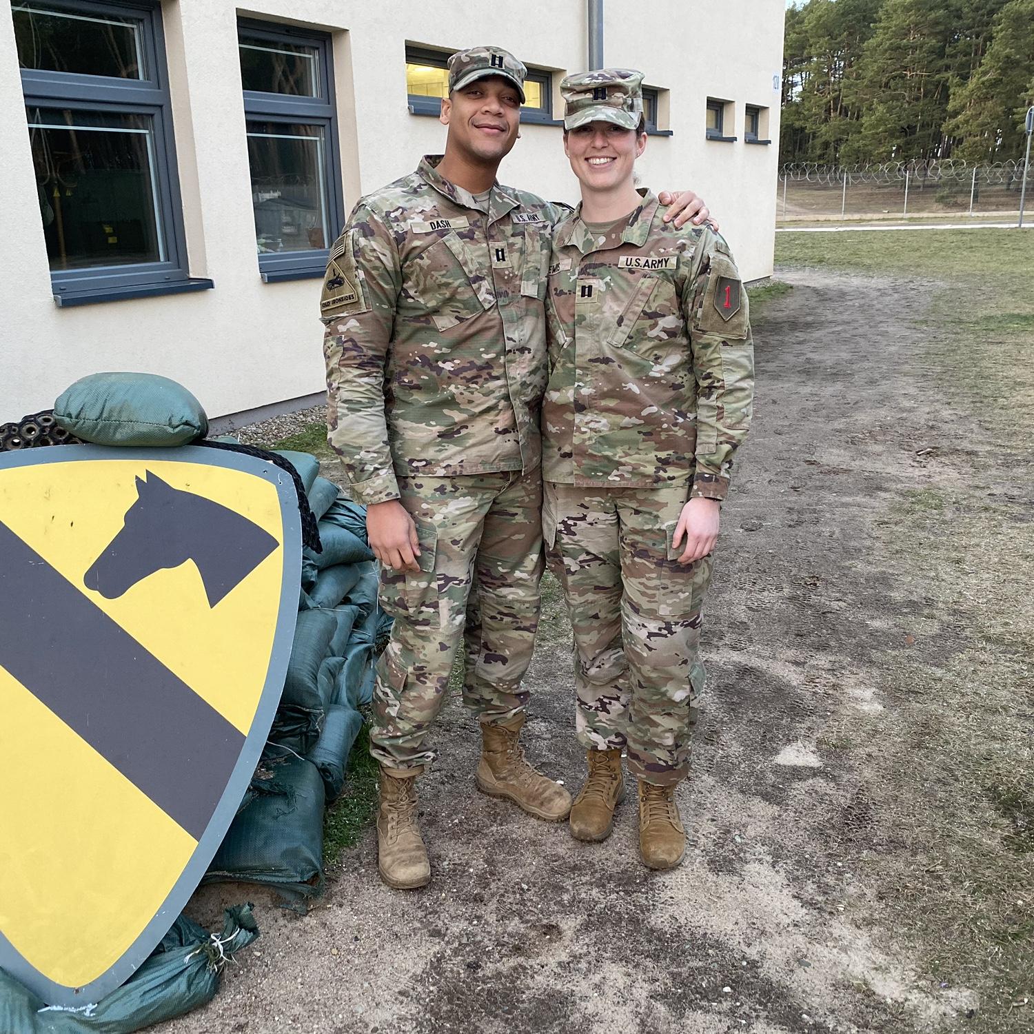 Ryan and Kelly had overlapping deployments in Poland, but we got to see each other.