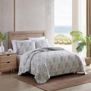 Maui Palm 3-Piece Reversible Quilt Set