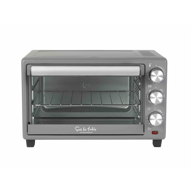 Sur La Table Kitchen Essentials 22L Air Fryer Toaster Oven - Cool Gray: Digital Control, Nonstick, Dishwasher-Safe Parts