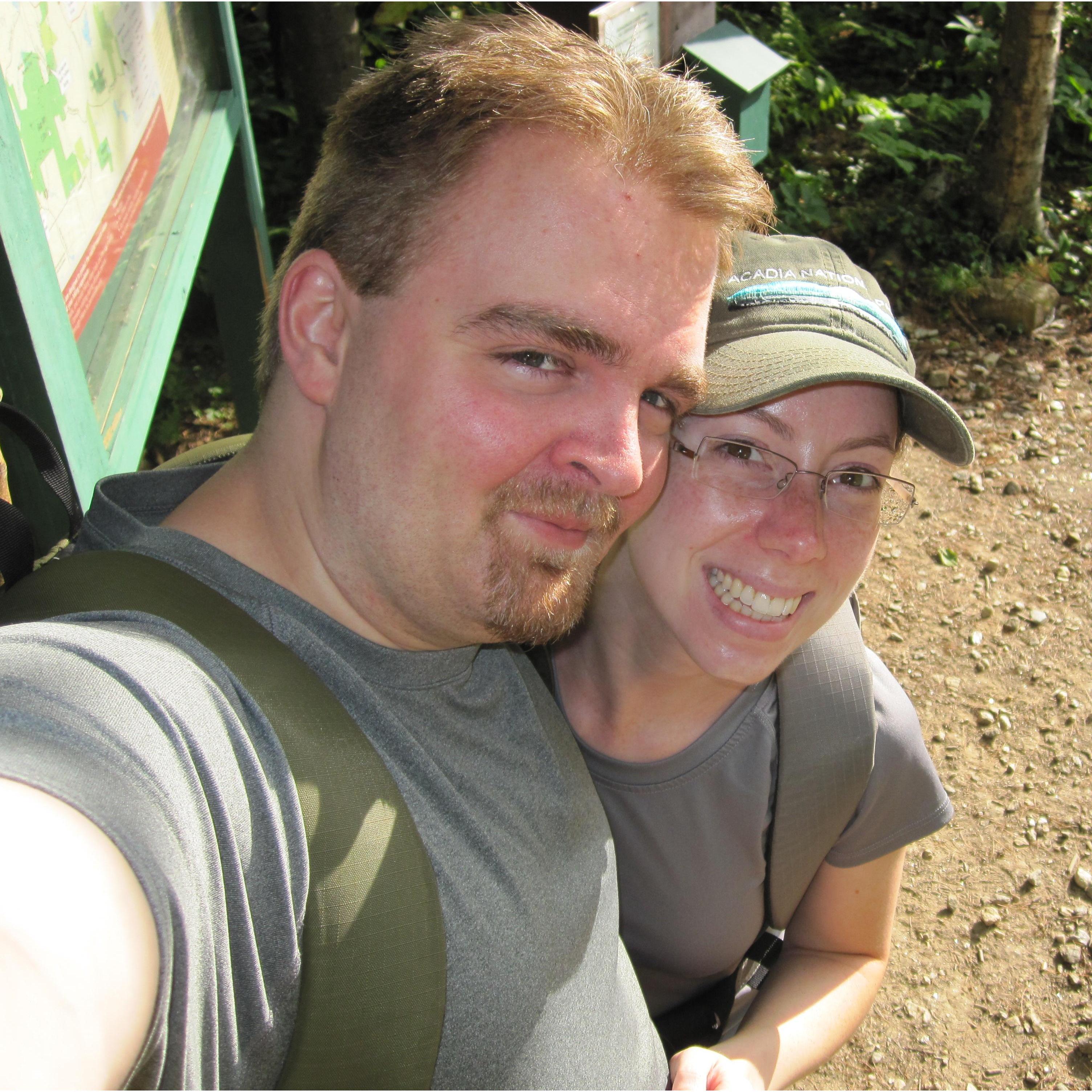 Heading up Mount Monadnock
