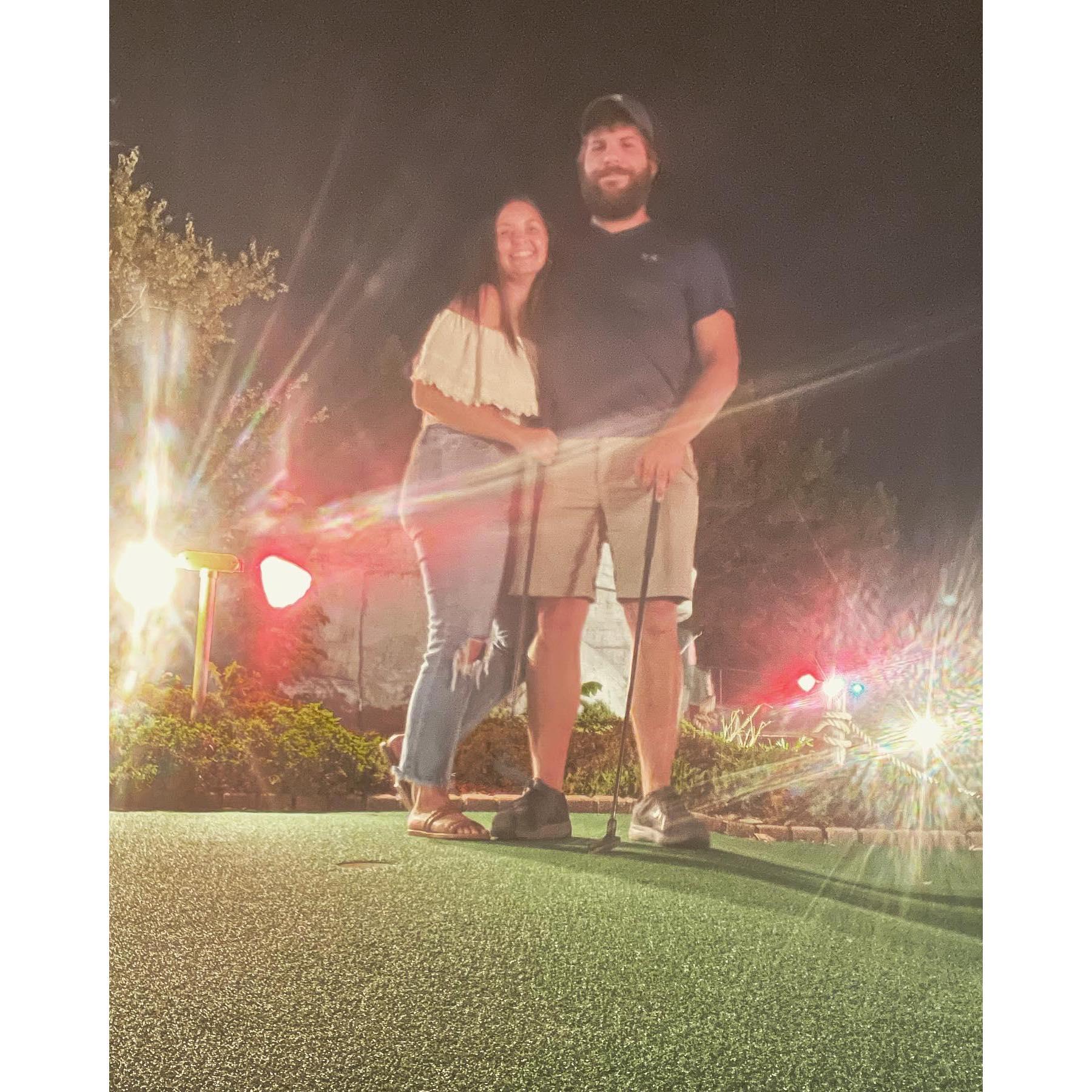 Summer 2023 date night round of mini golf.
