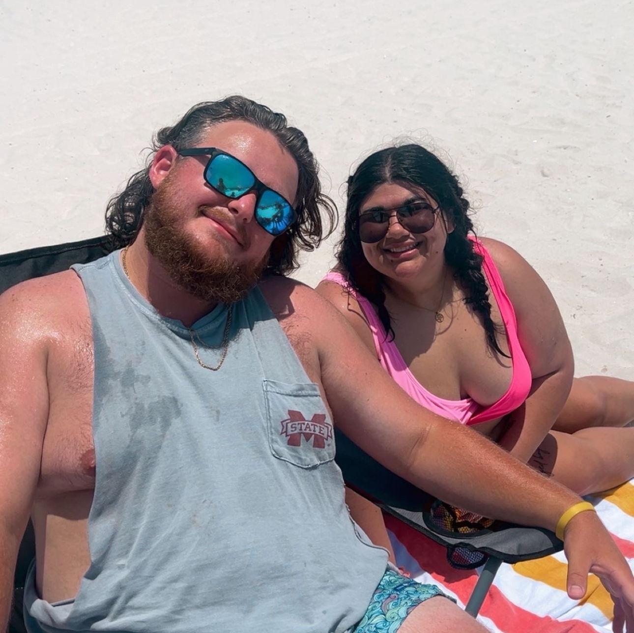 One of many of our beach trips. You know he loves me because he absolutely hates the ocean, but will never say no to a beach trip because he knows how much I love the beach.
