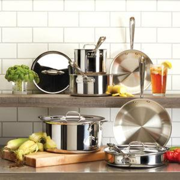 All-Clad D3® Tri-Ply Stainless-Steel 5-Piece Cookware Set