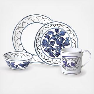 Blue Bird 4-Piece Place Setting, Service for 1