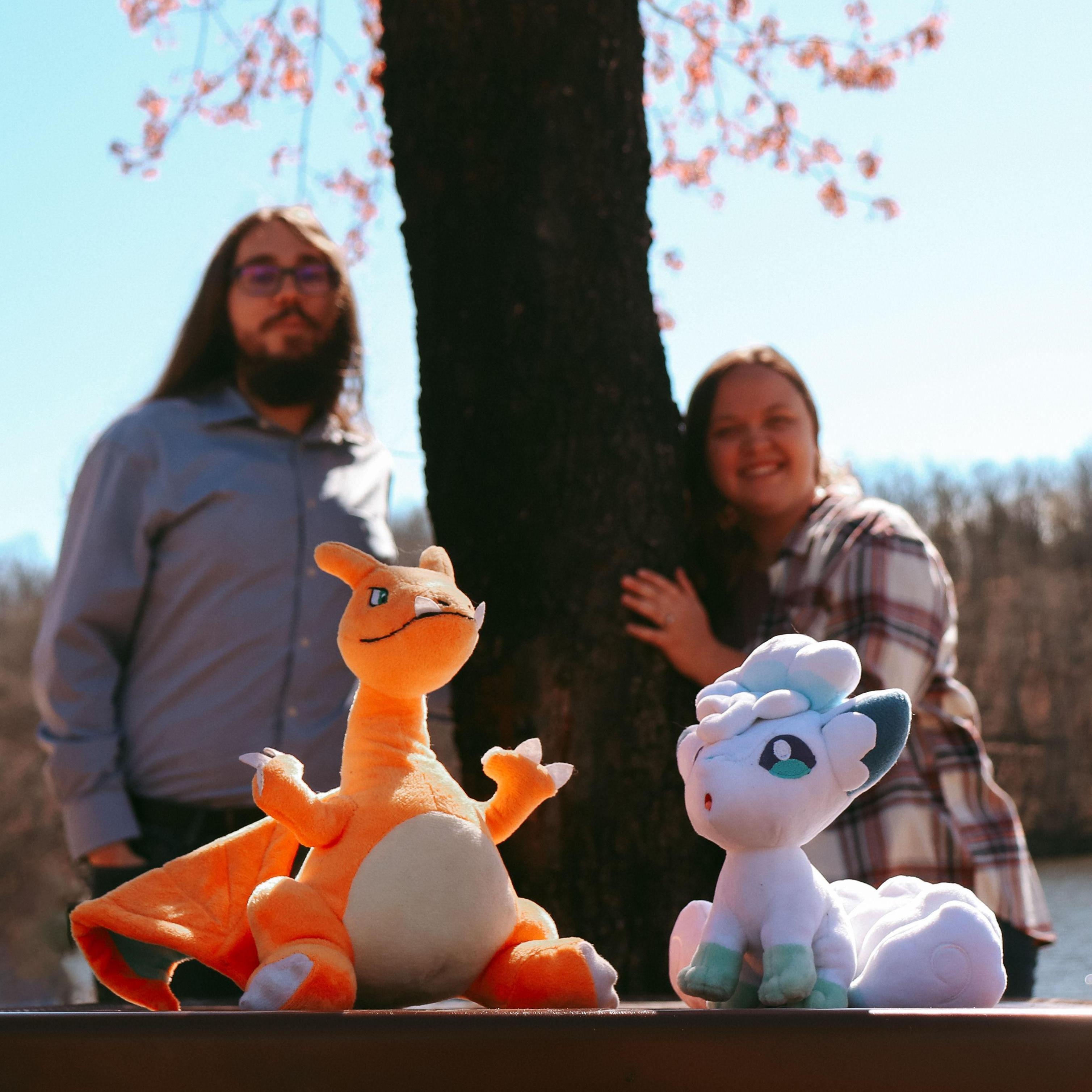One thing we connected over was Pokémon. Charizard and Alolan Vulpix