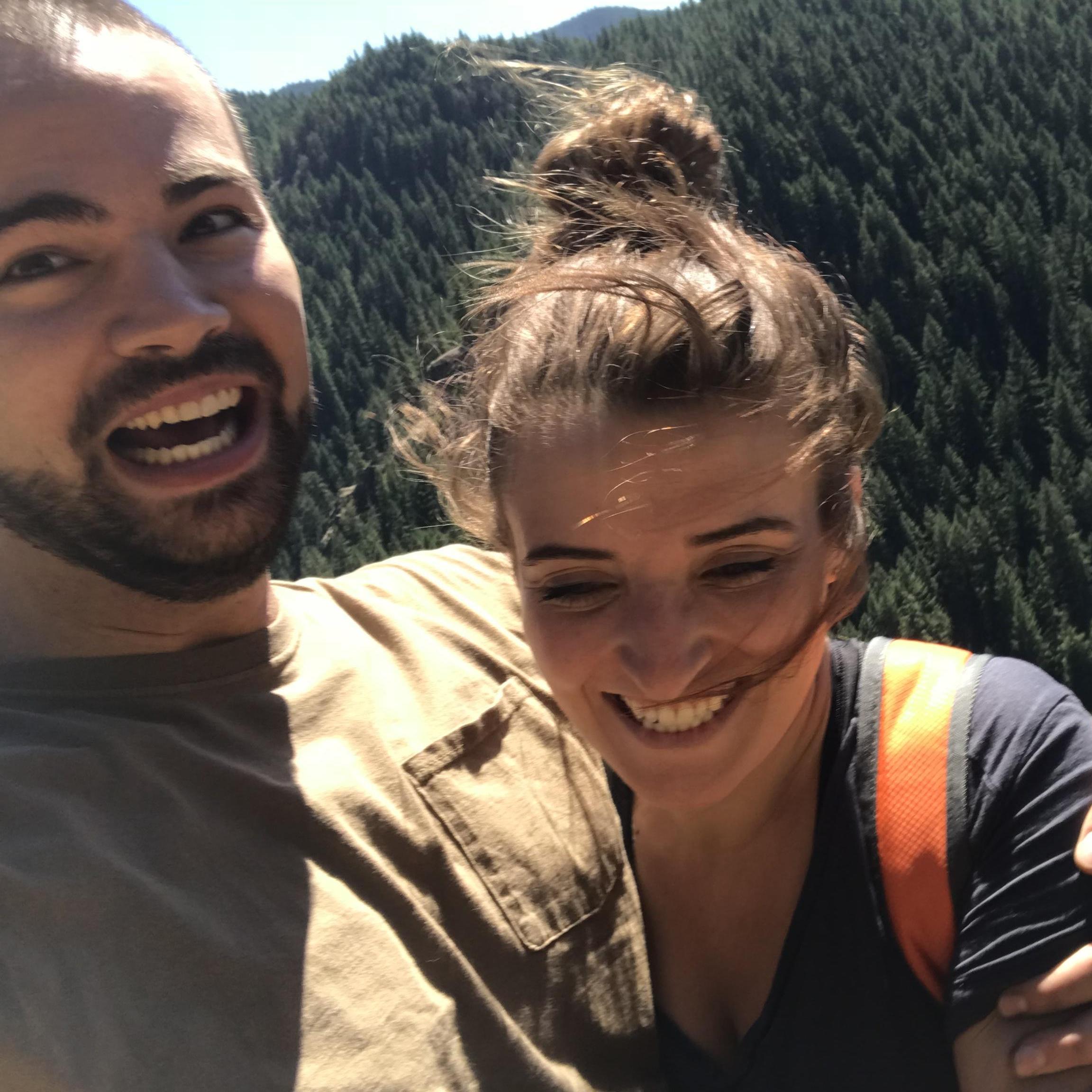 Almost fell off a mountain.