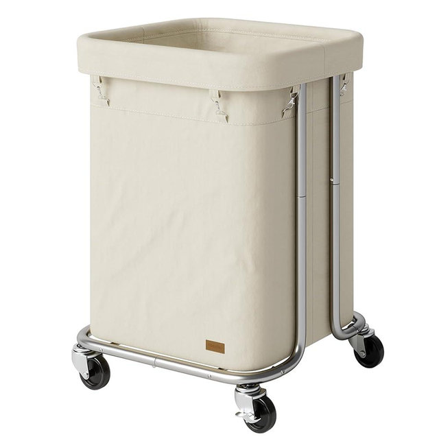 Nunsino Laundry Basket with Wheels 150L/40Gal, Rolling Laundry Hamper with Steel Fram and Removable Washing Bag,Laundry Sorter Cart for Laundry Room,Hotel,Dorm,
