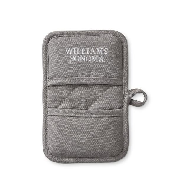 Williams Sonoma Ultimate Mini Potholder, Set of 2, Drizzle Grey